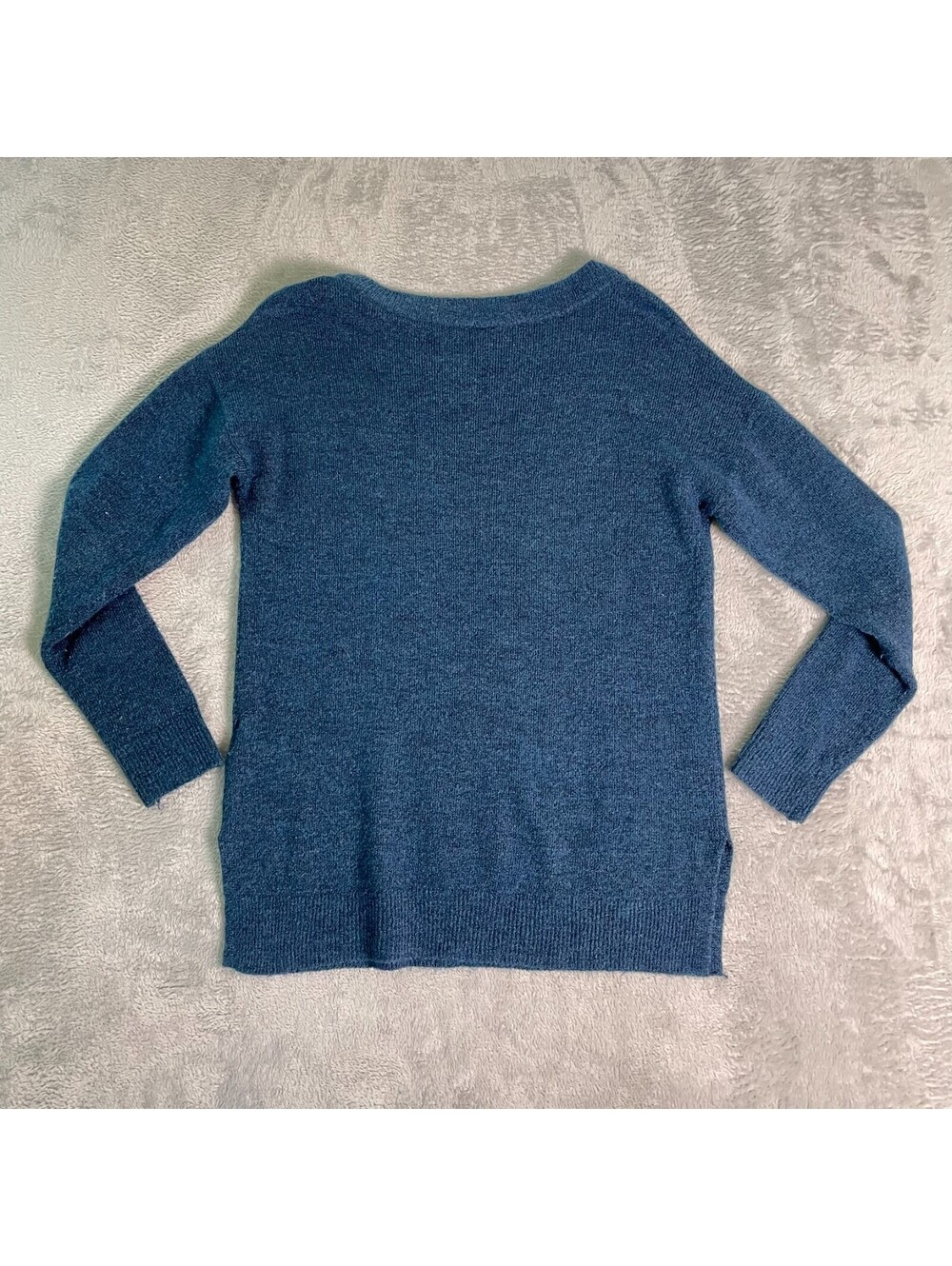Gap Crew Neck Tunic Sweater Womens S Blue Soft Knit Stretch Pullover Cozy Casual - Picture 6 of 10